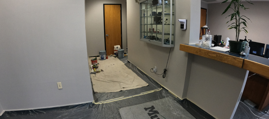 interior design preparation in Denver office